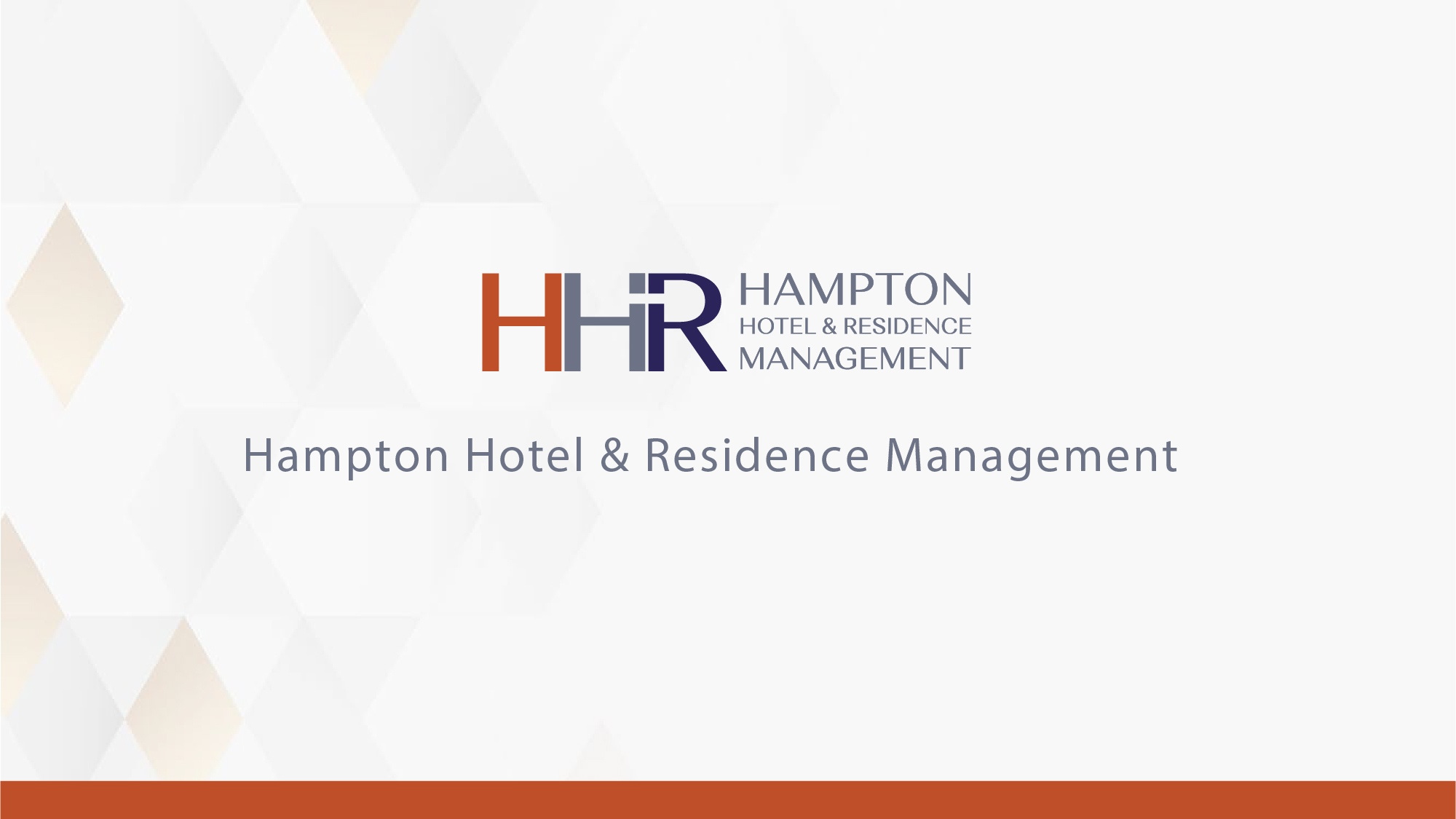 HAMPTON HOTEL AND RESIDENCE MANAGMENT